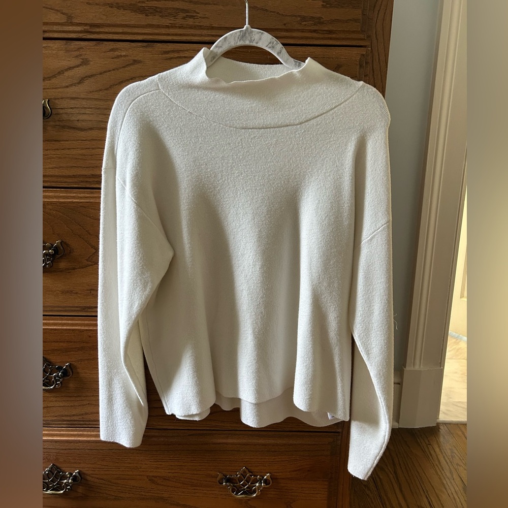 Anthropologie Cream Cowl Neck Sweater